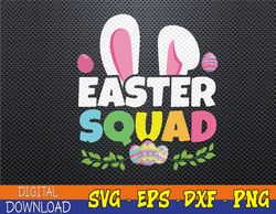 Easter Squad Family Matching Bunny Ears Egg Hunting Svg, Eps, Png, Dxf, Digital Download