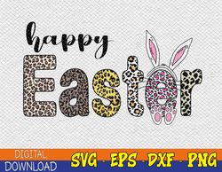 Happy Easter Bunny Rabbit Face Funny Easter Day Svg, Eps, Png, Dxf, Digital Download
