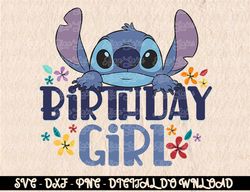 Disney Lilo & Stitch Birthday Girl  Digital Prints, Digital Download, Sublimation Designs, Sublimation,png, instant down