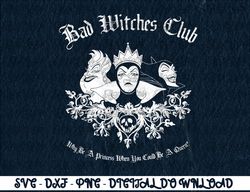 Disney Villains Bad Witches Club Group Shot Graphic   Digital Prints, Digital Download, Sublimation Designs, Sublimation