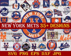 Bundle 33 Files New York Mets Baseball Team svg,  New York Mets Svg, MLB Team  svg, MLB Svg, Png, Dxf, Eps, Jpg,