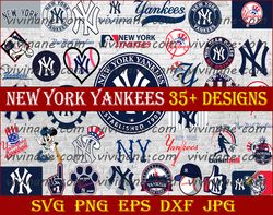 Bundle 39 Files New York Yankees Baseball Team svg, New York Yankees Svg, MLB Team  svg, MLB Svg, Png, Dxf, Eps, Jpg,