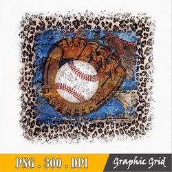 Baseball Distressed Background Png, Leopard Baseball Background Png, Baseball Distressed Png Baseball Sublimation Design