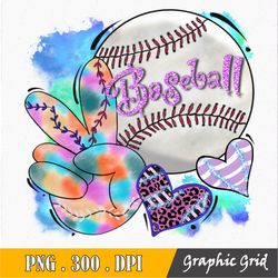 Peace Love Baseball Png, Sublimation Design, Red, Digital Download, Clipart, Templates, Print