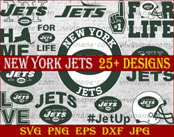 Bundle 13 Files New York Jets Football team Svg, New York Jets Svg, NFL Teams svg, NFL Svg, Png, Dxf, Eps