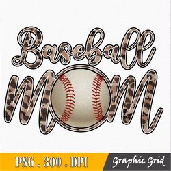 Baseball Mom design Digital Download, Leopard Baseball Mom Design, Digital Download, Sublimate Download, Graphic Design