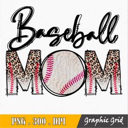 Baseball Mom PNG, Leopard Baseball mama, Sublimation Design Downloads