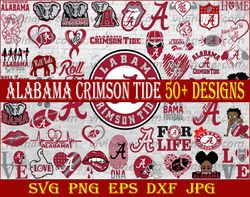Bundle 50 Files Alabama Crimson Tide Football Teams Svg, Alabama Crimson Tide svg, NFL Teams svg, NFL Svg, Png, Dxf, Eps