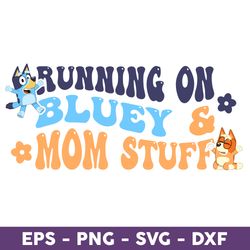 Running On Bluey And Mom Stuff Png, Bluey Hug Bingo Png, Bluey And Bingo Png, Bingo Png, Bluey Dog Png - Download