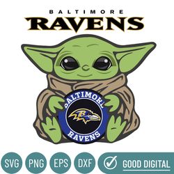 Baltimore Ravens NFL Baby Yoda Svg, Sport Svg, Football Svg, Football Teams Svg, NFL Logo Svg, NFL Svg, Baltimore Ravens