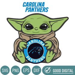 Carolina Panthers NFL Baby Yoda Svg, Sport Svg, Football Svg, Football Teams Svg, NFL Logo Svg, NFL Svg, Carolina Panthe