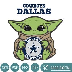 Dallas Cowboys NFL Baby Yoda Svg, Sport Svg, Football Svg, Football Teams Svg, NFL Logo Svg, NFL Svg, Dallas Cowboys NFL
