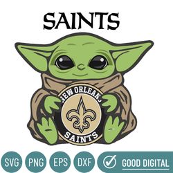 New Orleans Saints NFL Baby Yoda Svg, Sport Svg, Football Svg, Football Teams Svg, NFL Logo Svg, NFL Svg, New Orleans Sa