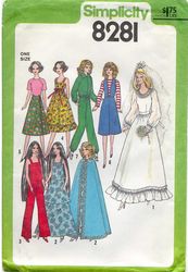 barbie doll clothes pattern doll dress pattern sewing for dolls patterns simplicity 8281 digital download pdf
