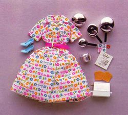 Barbie pattern dress Doll summer sundress Vintage Retro Sewing for barbie doll Fashion doll clothes Digital download PDF