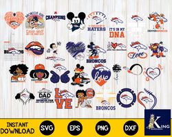 Denver Broncos Bundle svg,Denver Broncos Nfl svg, Bundle sport Digital Cut Files svg eps dxf png file, for Cricut