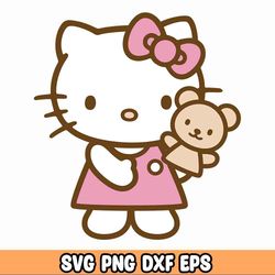 Hello-Kitty bundle svg, Mega Hello-Kitty bundle svg eps dxf png, for Cricut, Silhouette, digital, file cut