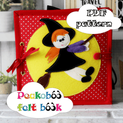 halloween quiet book PDF Quiet Book Sewing Pattern 6 activity pages