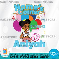 Gracie's Corner Birthday- PNG Digital File Only | 2nd Birthday | Birthday Girl | Transparent PNG