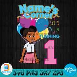 Gracie's Corner Birthday- PNG Digital File Only | 1ST Birthday | Birthday Girl | Transparent PNG