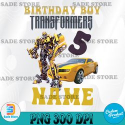 Transformers Bumblebee Birthday Family custom SVG, Transformers Birthday SVG, Bumblebee Birthday SVG