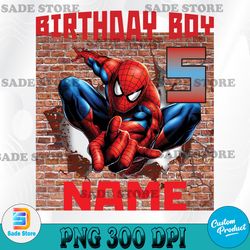 SpiderMan Birthday Family custom SVG, Spiderman Birthday SVG, Spiderman Birthday SVG