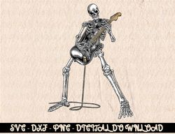 Happy Skeleton Guitar Guy - Rock And Roll Band Tees For Men  Digital Prints, Digital Download, Sublimation Designs, Subl
