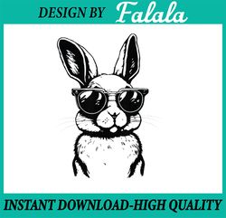 Bunny Face With Sunglasses Easter Day Png, Bunny With Glasses Png ,Cute Easter Png, Happy Easter Day, Digital Download