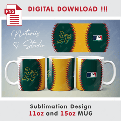 Baseball Team Sublimation Design - 11oz 15oz MUG - Digital Mug Wrap
