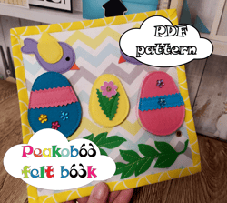 Easter Quiet Book page ideas Pattern PDF