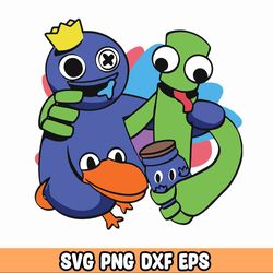 Rainbow Friends characters PNG digital download image, Rainbow Friends Blue Roblox digital file for sublimation