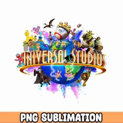 Universal Studios Png, Universal Studio Family 2023 Png, Funny Castle Png