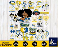 Los Angeles Rams 2 Bundle svg eps dxf pn,Los Angeles Rams 2 Nfl svg , for Cricut, Silhouette, digital download, file cut