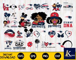 New England Patriots Bundle svg, New England Patriots Nfl svg, for Cricut, Silhouette, digital download, file cut