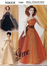 Vogue 7381 Barbie boho dress pattern Doll vintage pattern Sewing for barbie doll Barbie clothes Digital download PDF