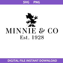 Minnie & Co Est 1928 Svg, Minnie Mouse Svg, Disney Svg, Png Digital File