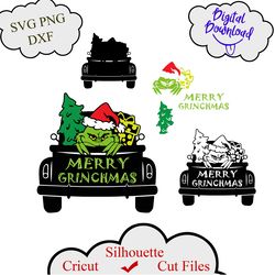 Grinch Svg, Christmas Truck Svg, Merry Christmas Svg, tree svg, Grinch Fingers Christmas SVG, Grinch Shirt Design, SVG