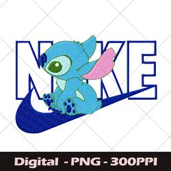Stitch Nike Logo PNG, Stitch Nike, Stitch Love Nike PNG, Nike Layered Head PNG, Birthday PNG, Tumbler Mug PNG For Cricut