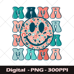 Retro Mama Design PNG, Happy Mama Day, Cute Icon Mama PNG, Mama Sublimation Design, Graphic Design PNG, Retro Design PNG