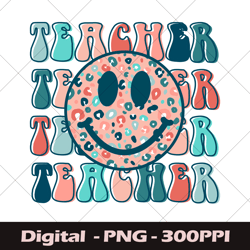 Retro Teacher Design PNG, Mom Teacher PNG, Cute Icon Teacher PNG, Teacher Sublimation Graphic Design, Retro Design PNG