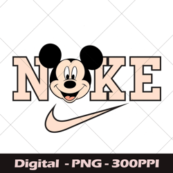 Cute Nike Mickey PNG, Nike Mickey Mouse PNG, Nike Logo Mickey Tumbler Mug PNG For Cricut, College Design Nike Mickey PNG