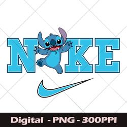 Cute Stitch, Stitch Nike Logo PNG, Stitch Nike, Stitch Love Nike PNG, Nike Cute Stitch PNG, Tumbler Mug PNG For Cricut
