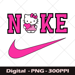 Hello Kitty Nike PNG, Retro Hello Kitty, Logo Nike Kitty PNG, Cute Cat PNG, Kitty PNG, Hello Kitty Clipart, Kitty PNG