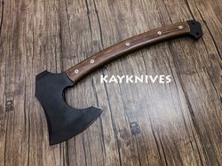 Handmade High Carbon spring steel 6150 Battle Tomahawk Throwing Tactical & Camping survival Hatchets axe