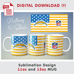 Football Team Sublimation Design - 11oz 15oz MUG - Digital Mug Wrap