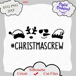 Christmas Crew Svg, Christmas Svg, Funny Santa Squad, Kids Christmas Svg, Elf, Reindeer, Snowman, Christmas Shirt Svg