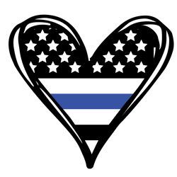 Police Svg, Thin Blue Line Svg, Proud Police Wife Svg, Monogram, Heart, Badge, Flag, Hero Squad, for Cricut, Silhouette