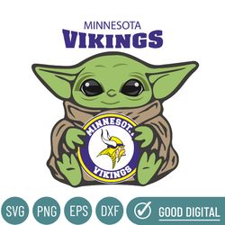 Minnesota Vikings NFL Baby Yoda Svg, Sport Svg, Football Svg, Football Teams Svg, NFL Logo Svg, NFL Svg, Minnesota Vikin
