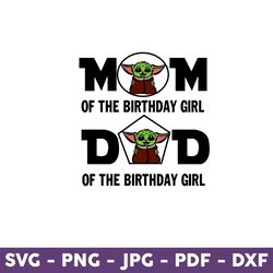 Baby Yoda Mom or Dad Birthday Svg, Yoda Svg, Mom Svg, Baby Yoda Svg, Disney Svg, Mother's Day Svg - Download File