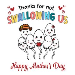 Thanks For Not Swallowing Us Svg, Funny Little Cute Kids SVG Files
